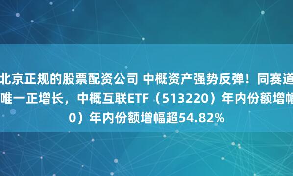 北京正规的股票配资公司 中概资产强势反弹！同赛道中年内份额唯一正增长，中概互联ETF（513220）年内份额增幅超54.82%