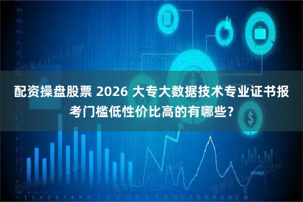 配资操盘股票 2026 大专大数据技术专业证书报考门槛低性价比高的有哪些？